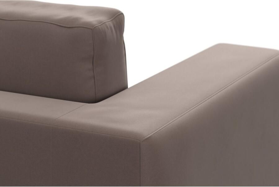 DOMO collection Hoekbank Modica compact en elegant breedte 244 L-vorm moderne uitstraling met extra brede chaise longue ook in corduroy - Foto 4