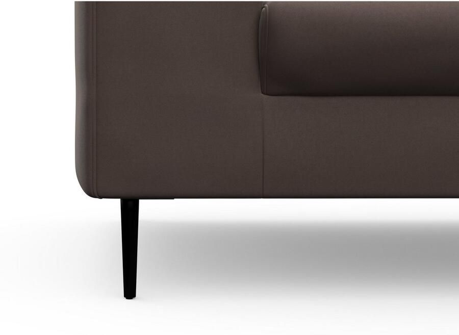 DOMO collection Hoekbank Modica compact en elegant breedte 244 L-vorm moderne uitstraling met extra brede chaise longue ook in corduroy