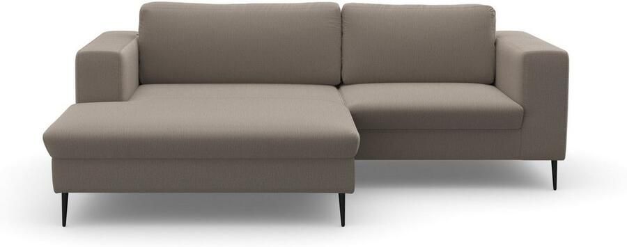 DOMO collection Hoekbank Modica compact en elegant breedte 244 L-vorm moderne uitstraling met extra brede chaise longue ook in corduroy - Foto 6