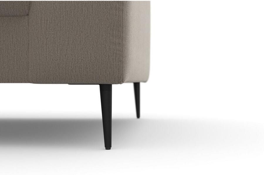 DOMO collection Hoekbank Modica compact en elegant breedte 244 L-vorm moderne uitstraling met extra brede chaise longue ook in corduroy - Foto 2