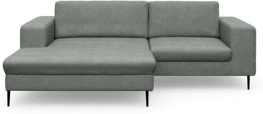 DOMO collection Hoekbank Modica compact en elegant breedte 244 L-vorm moderne uitstraling met extra brede chaise longue ook in corduroy - Foto 4