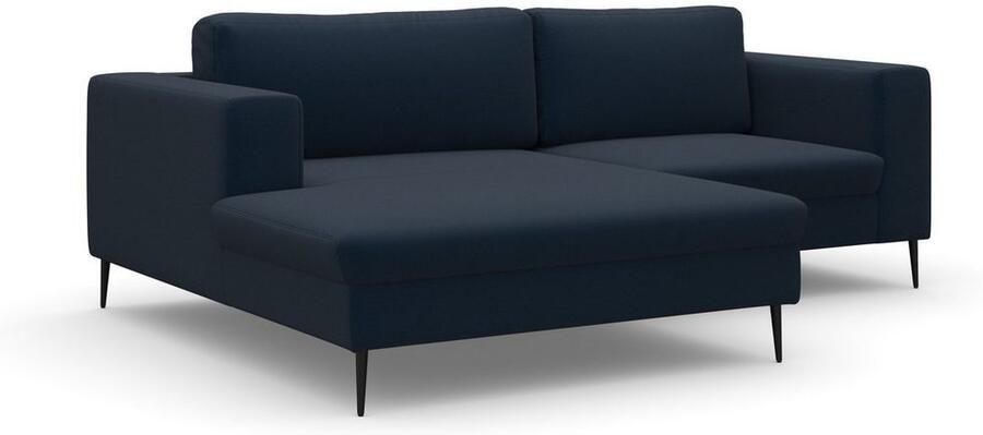 DOMO collection Hoekbank Modica compact en elegant breedte 244 L-vorm moderne uitstraling met extra brede chaise longue ook in corduroy - Foto 5