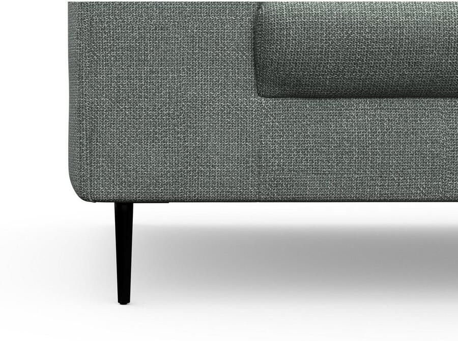 DOMO collection Hoekbank Modica compact en elegant breedte 244 L-vorm moderne uitstraling met extra brede chaise longue ook in corduroy