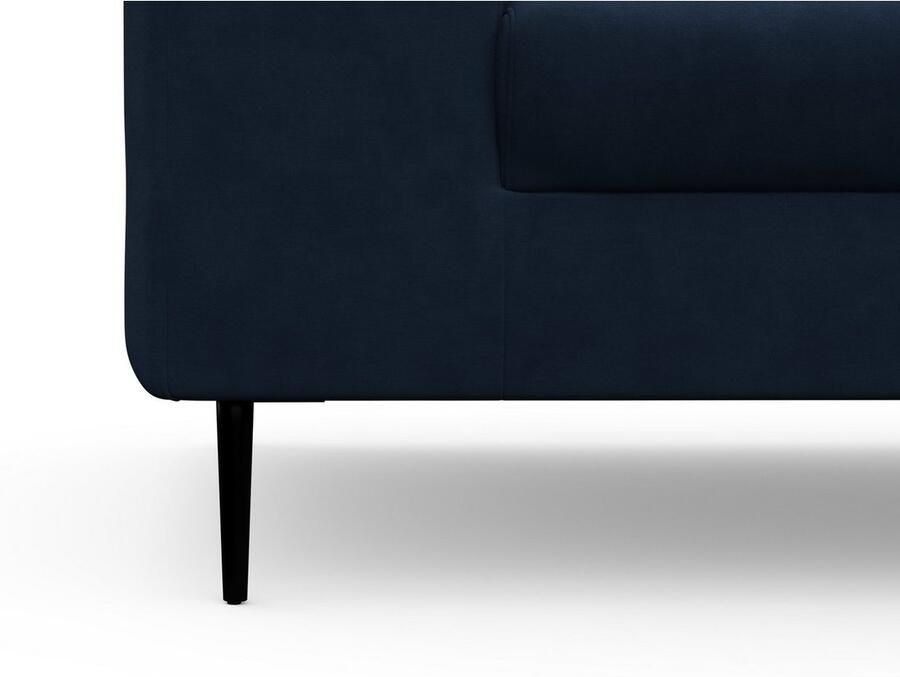 DOMO collection Hoekbank Modica compact en elegant breedte 244 L-vorm moderne uitstraling met extra brede chaise longue ook in corduroy