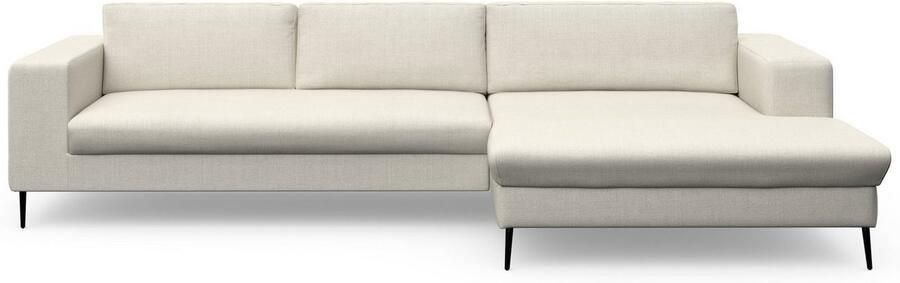 DOMO collection Hoekbank Modica tijdloos en elegant L-vorm moderne uitstraling met extra brede chaise longue ook in corduroy - Foto 5