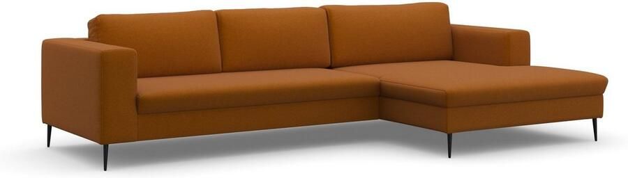 DOMO collection Hoekbank Modica tijdloos en elegant L-vorm moderne uitstraling met extra brede chaise longue ook in corduroy - Foto 6