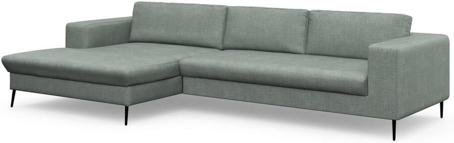 DOMO collection Hoekbank Modica tijdloos en elegant L-vorm moderne uitstraling met extra brede chaise longue ook in corduroy - Foto 6