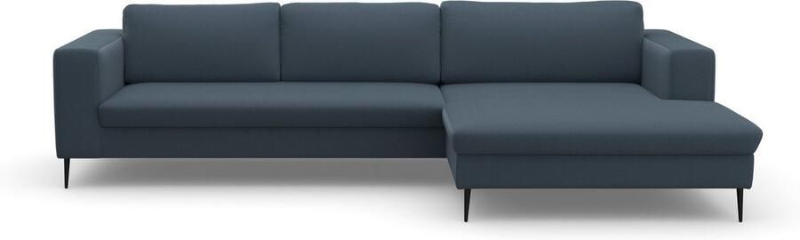 DOMO collection Hoekbank Modica tijdloos en elegant L-vorm moderne uitstraling met extra brede chaise longue ook in corduroy - Foto 5