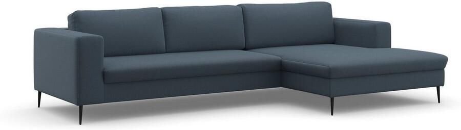 DOMO collection Hoekbank Modica tijdloos en elegant L-vorm moderne uitstraling met extra brede chaise longue ook in corduroy - Foto 6