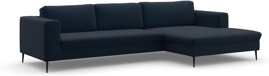 DOMO collection Hoekbank Modica tijdloos en elegant L-vorm moderne uitstraling met extra brede chaise longue ook in corduroy - Foto 6