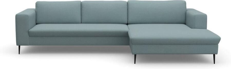 DOMO collection Hoekbank Modica tijdloos en elegant L-vorm moderne uitstraling met extra brede chaise longue ook in corduroy - Foto 5