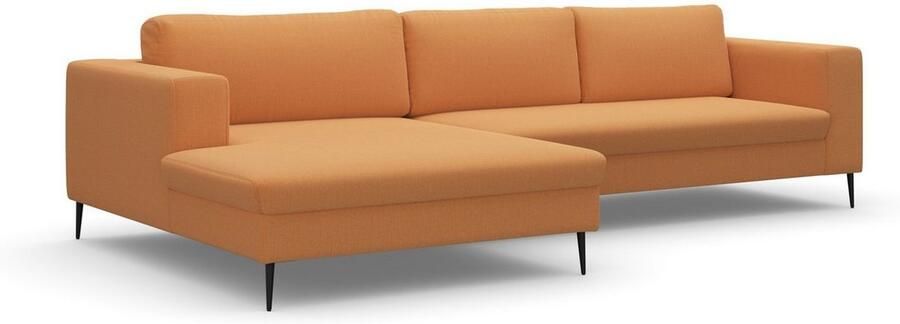 DOMO collection Hoekbank Modica tijdloos en elegant L-vorm moderne uitstraling met extra brede chaise longue ook in corduroy - Foto 5