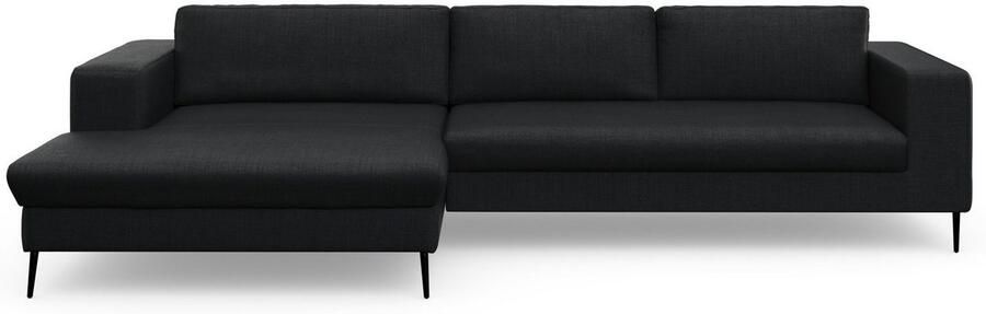 DOMO collection Hoekbank Modica tijdloos en elegant L-vorm moderne uitstraling met extra brede chaise longue ook in corduroy - Foto 5