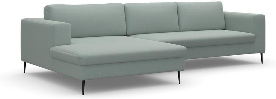 DOMO collection Hoekbank Modica tijdloos en elegant L-vorm moderne uitstraling met extra brede chaise longue ook in corduroy - Foto 5