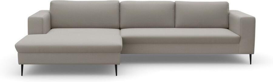 DOMO collection Hoekbank Modica tijdloos en elegant L-vorm moderne uitstraling met extra brede chaise longue ook in corduroy - Foto 7