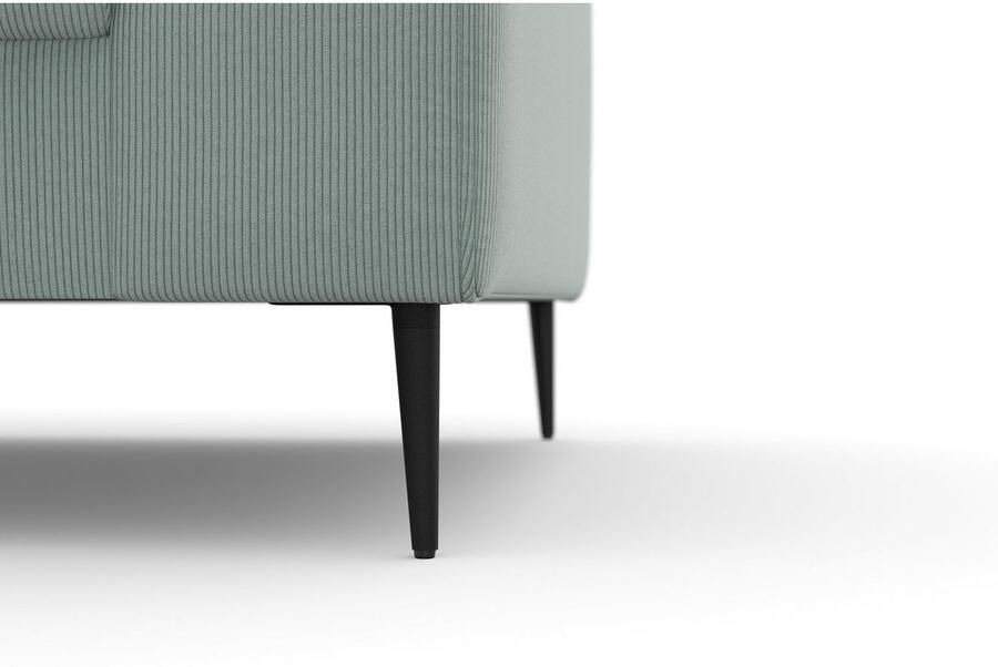 DOMO collection Hoekbank Modica tijdloos en elegant L-vorm moderne uitstraling met extra brede chaise longue ook in corduroy - Foto 4