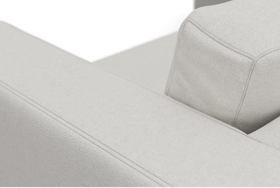 DOMO collection Hoekbank Modica tijdloos en elegant L-vorm moderne uitstraling met extra brede chaise longue ook in corduroy - Foto 3