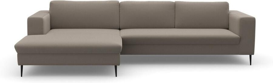 DOMO collection Hoekbank Modica tijdloos en elegant L-vorm moderne uitstraling met extra brede chaise longue ook in corduroy - Foto 6