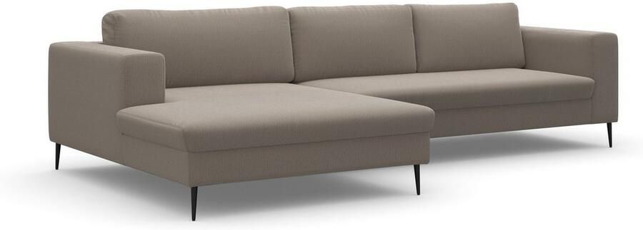 DOMO collection Hoekbank Modica tijdloos en elegant L-vorm moderne uitstraling met extra brede chaise longue ook in corduroy - Foto 5