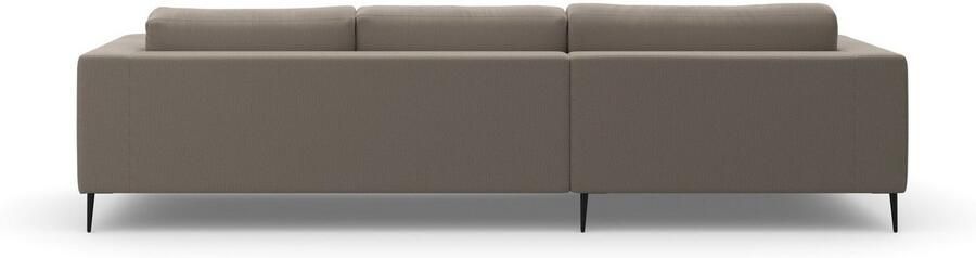 DOMO collection Hoekbank Modica tijdloos en elegant L-vorm moderne uitstraling met extra brede chaise longue ook in corduroy - Foto 7