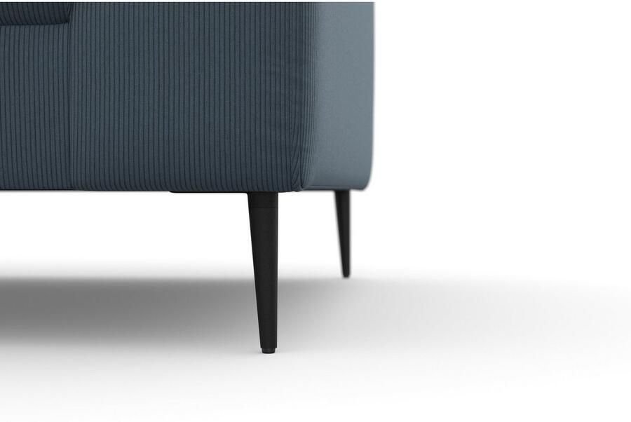 DOMO collection Hoekbank Modica tijdloos en elegant L-vorm moderne uitstraling met extra brede chaise longue ook in corduroy - Foto 4
