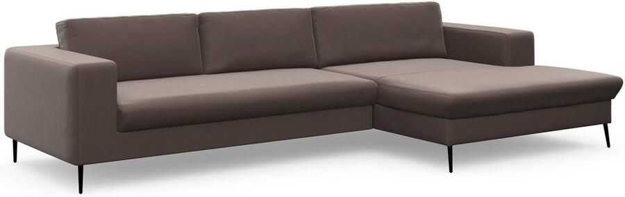 DOMO collection Hoekbank Modica tijdloos en elegant L-vorm moderne uitstraling met extra brede chaise longue ook in corduroy - Foto 6