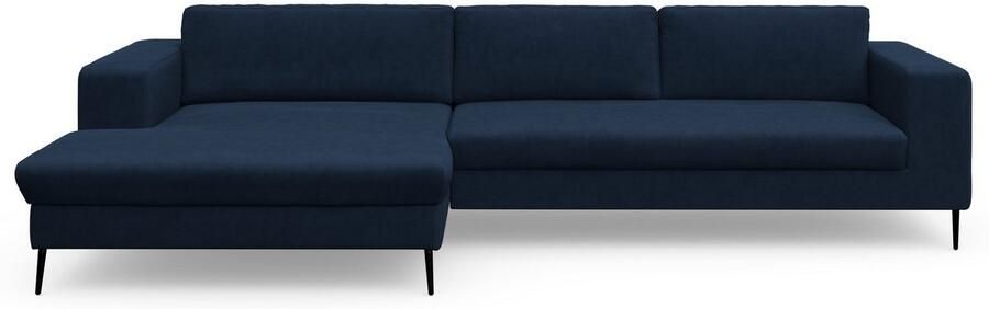 DOMO collection Hoekbank Modica tijdloos en elegant L-vorm moderne uitstraling met extra brede chaise longue ook in corduroy - Foto 6