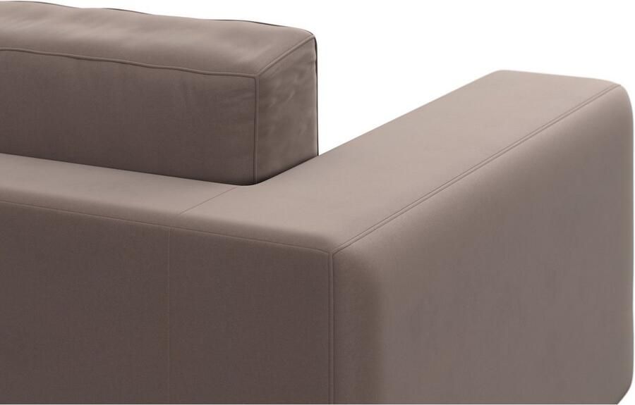 DOMO collection Hoekbank Modica tijdloos en elegant L-vorm moderne uitstraling met extra brede chaise longue ook in corduroy - Foto 3