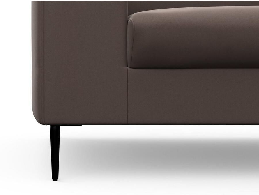 DOMO collection Hoekbank Modica tijdloos en elegant L-vorm moderne uitstraling met extra brede chaise longue ook in corduroy