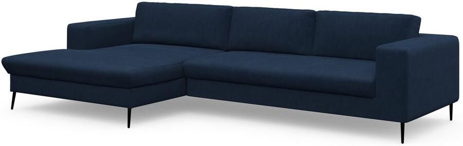 DOMO collection Hoekbank Modica tijdloos en elegant L-vorm moderne uitstraling met extra brede chaise longue ook in corduroy - Foto 5