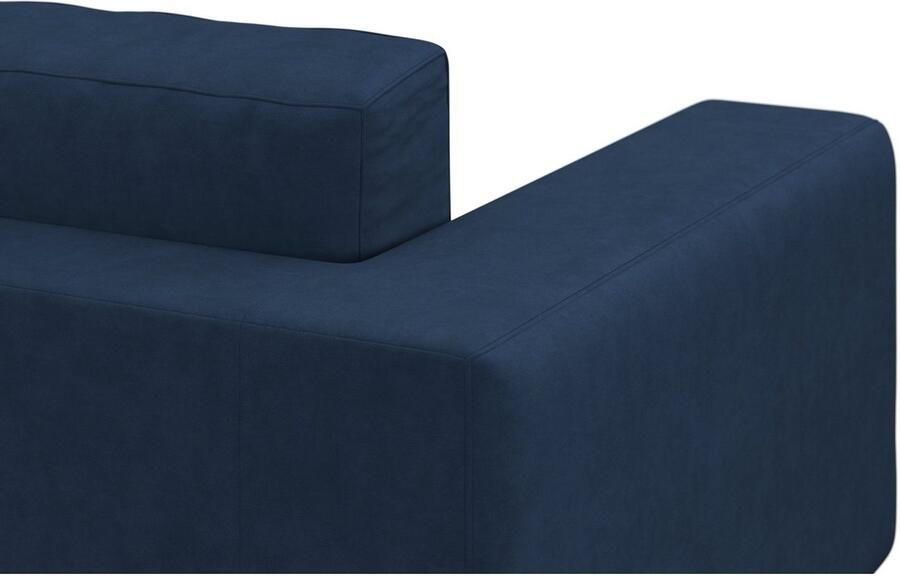 DOMO collection Hoekbank Modica tijdloos en elegant L-vorm moderne uitstraling met extra brede chaise longue ook in corduroy - Foto 3