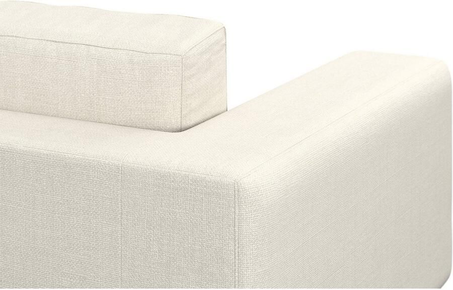 DOMO collection Hoekbank Modica tijdloos en elegant L-vorm moderne uitstraling met extra brede chaise longue ook in corduroy - Foto 2