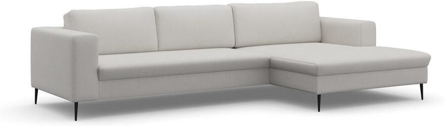 DOMO collection Hoekbank Modica tijdloos en elegant L-vorm moderne uitstraling met extra brede chaise longue ook in corduroy - Foto 6