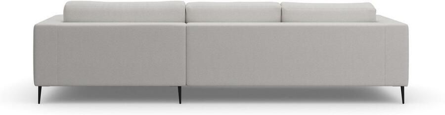 DOMO collection Hoekbank Modica tijdloos en elegant L-vorm moderne uitstraling met extra brede chaise longue ook in corduroy - Foto 7