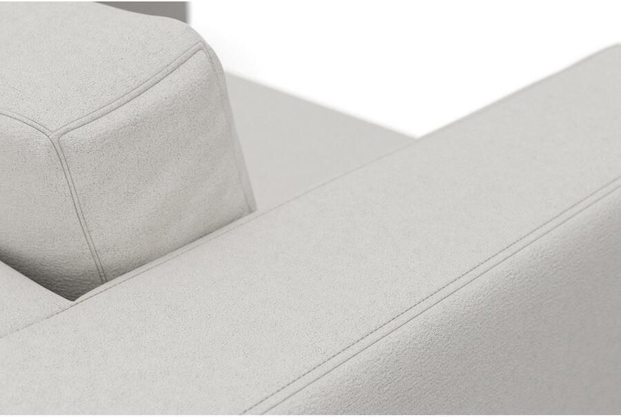 DOMO collection Hoekbank Modica tijdloos en elegant L-vorm moderne uitstraling met extra brede chaise longue ook in corduroy - Foto 3