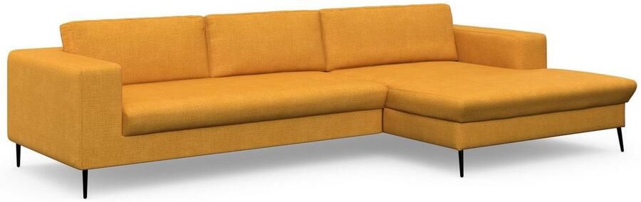 DOMO collection Hoekbank Modica tijdloos en elegant L-vorm moderne uitstraling met extra brede chaise longue ook in corduroy - Foto 6