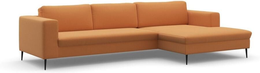 DOMO collection Hoekbank Modica tijdloos en elegant L-vorm moderne uitstraling met extra brede chaise longue ook in corduroy - Foto 6