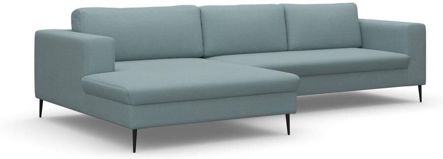 DOMO collection Hoekbank Modica tijdloos en elegant L-vorm moderne uitstraling met extra brede chaise longue ook in corduroy - Foto 5