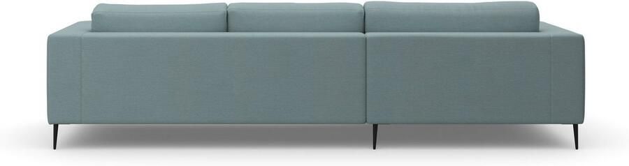 DOMO collection Hoekbank Modica tijdloos en elegant L-vorm moderne uitstraling met extra brede chaise longue ook in corduroy - Foto 7