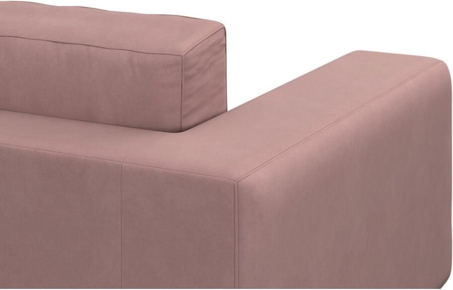 DOMO collection Hoekbank Modica tijdloos en elegant L-vorm moderne uitstraling met extra brede chaise longue ook in corduroy - Foto 3