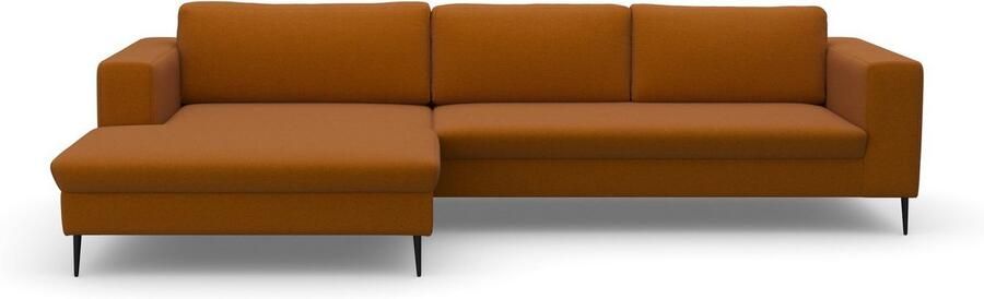 DOMO collection Hoekbank Modica tijdloos en elegant L-vorm moderne uitstraling met extra brede chaise longue ook in corduroy - Foto 6