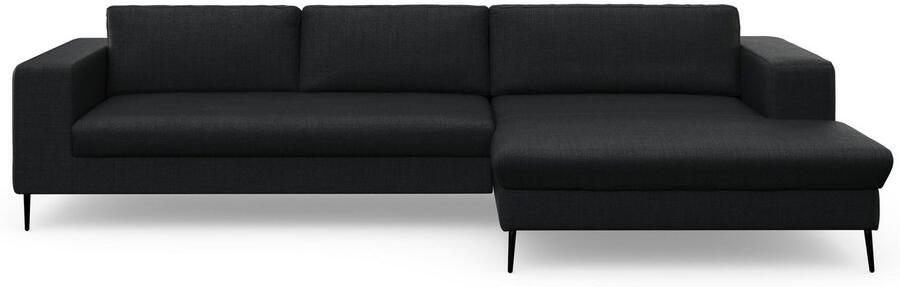 DOMO collection Hoekbank Modica tijdloos en elegant L-vorm moderne uitstraling met extra brede chaise longue ook in corduroy - Foto 5