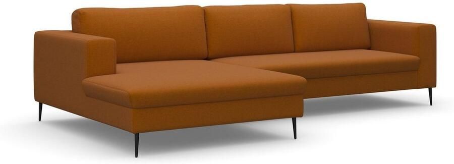 DOMO collection Hoekbank Modica tijdloos en elegant L-vorm moderne uitstraling met extra brede chaise longue ook in corduroy - Foto 5