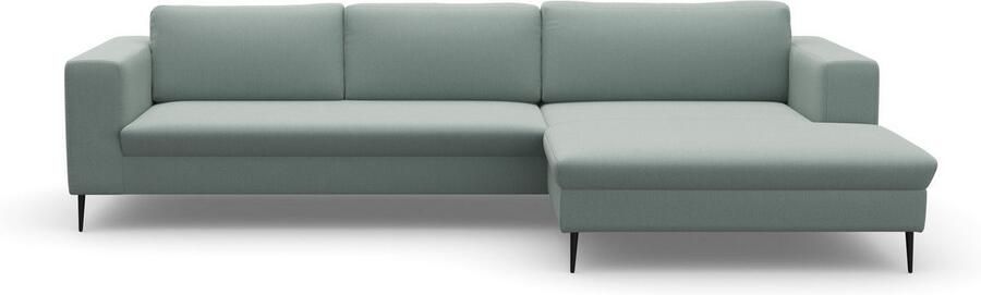 DOMO collection Hoekbank Modica tijdloos en elegant L-vorm moderne uitstraling met extra brede chaise longue ook in corduroy - Foto 5