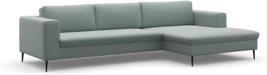 DOMO collection Hoekbank Modica tijdloos en elegant L-vorm moderne uitstraling met extra brede chaise longue ook in corduroy - Foto 6