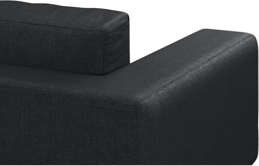 DOMO collection Hoekbank Modica tijdloos en elegant L-vorm moderne uitstraling met extra brede chaise longue ook in corduroy - Foto 3