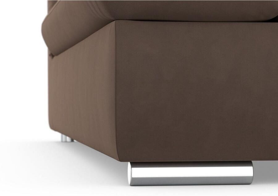 DOMO collection Hoekbank Mona L-vorm optioneel met slaapfunctie