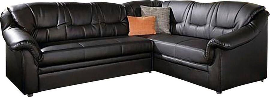 DOMO collection Hoekbank Montana tijdloze rugsteppingen comfortabele armleuningen L-vorm - Foto 1