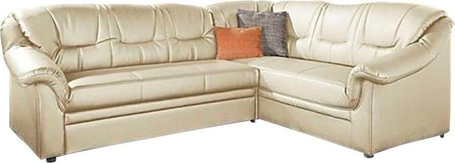DOMO collection Hoekbank Montana tijdloze rugsteppingen comfortabele armleuningen L-vorm
