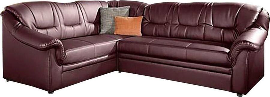 DOMO collection Hoekbank Montana tijdloze rugsteppingen comfortabele armleuningen L-vorm